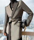 Contrast Lapel Sharp Tailored Jacket